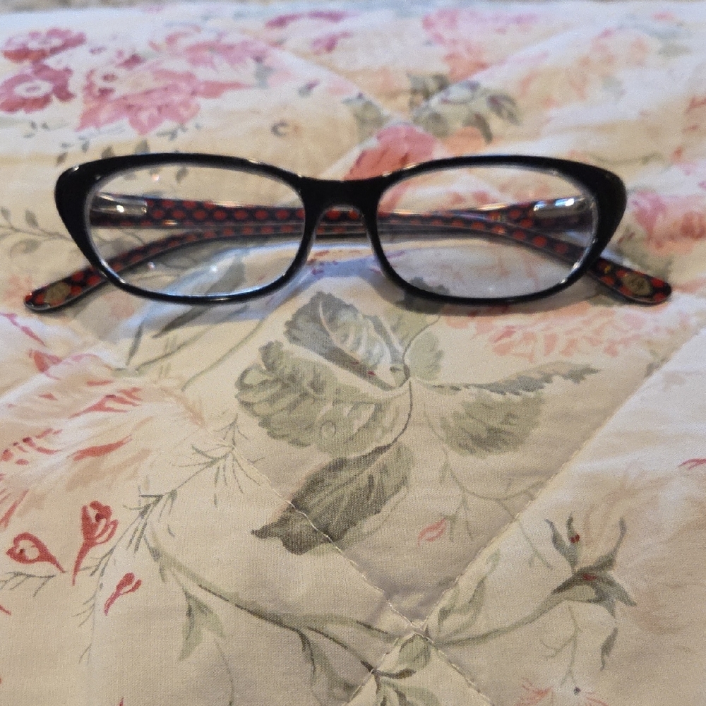 Lulu Guinness Eyeglasses L867 Black Cat Eye 50-14-135 (Frames only)